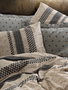 L'essentiel linge de maison Juego de funda de edredón Arlo - Brown